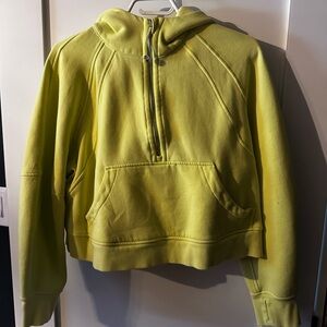 Yellow Half-Zip Hoodie